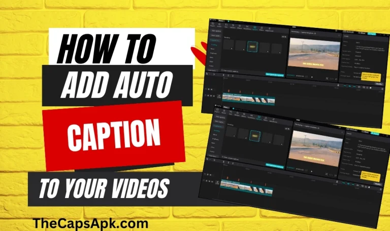 How To Add Auto-Captions To Your Videos In Capcut